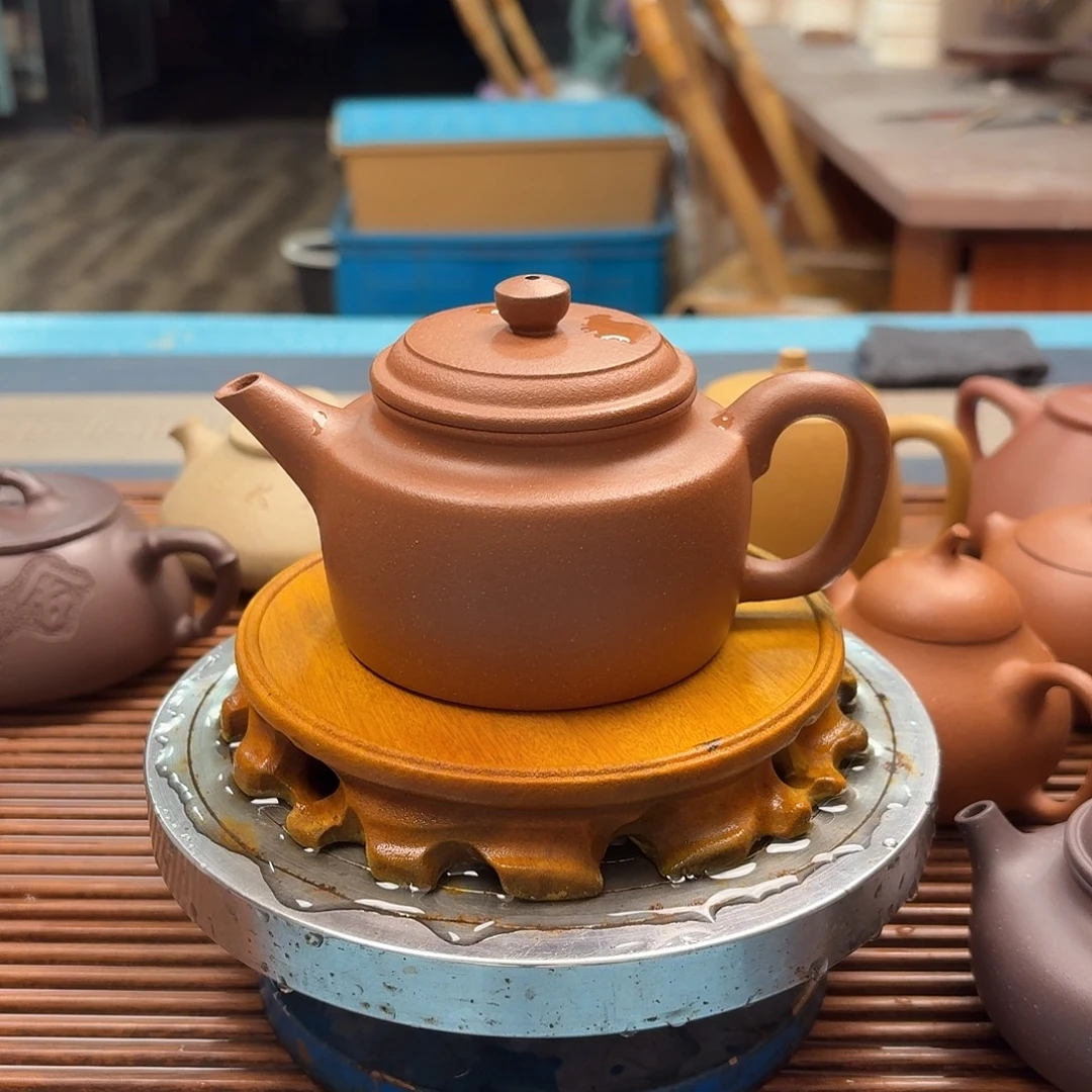 茶壶紫砂半手工制作