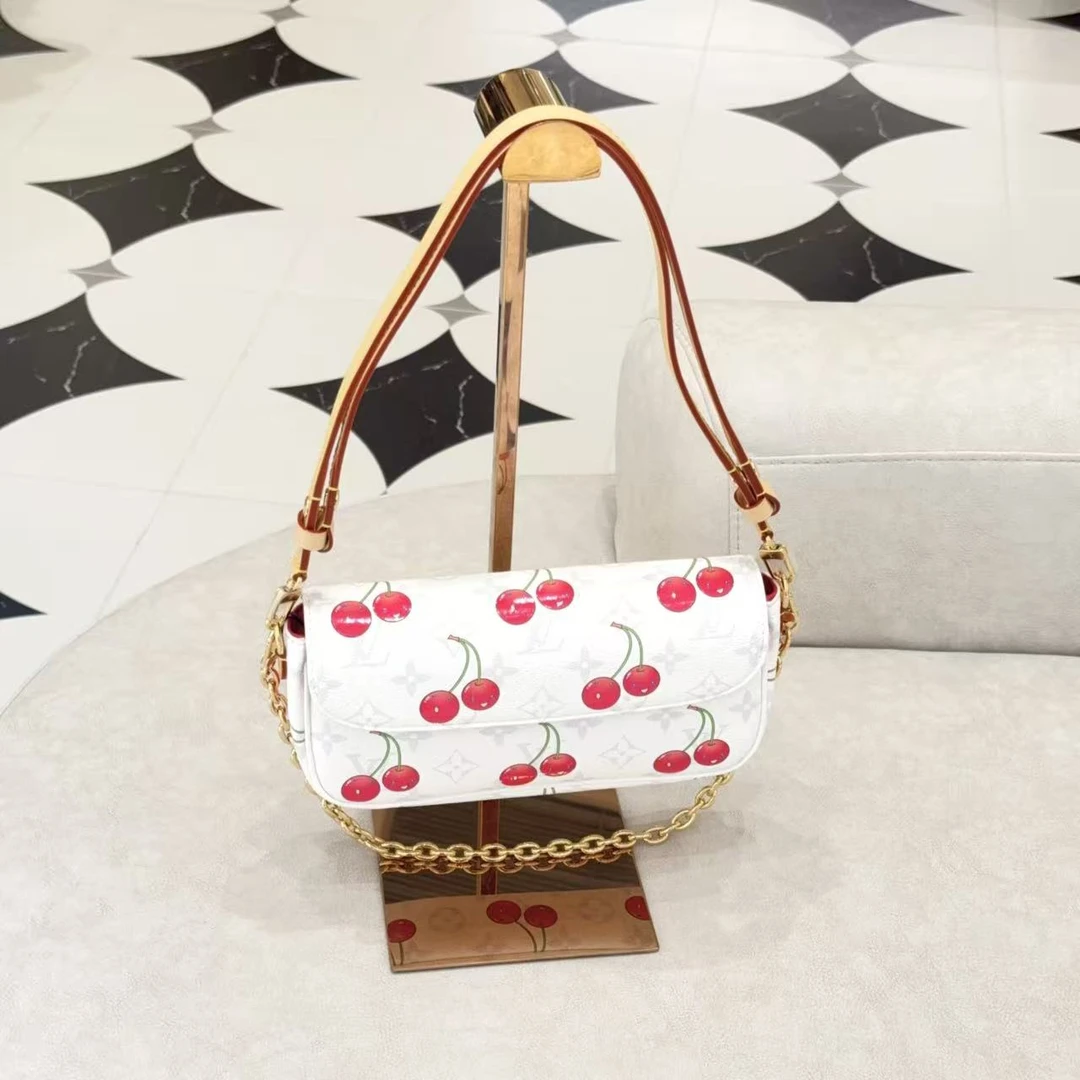 95新 LouisVuitton/路易威登 GGS路易威登村上隆联ivy白42278088