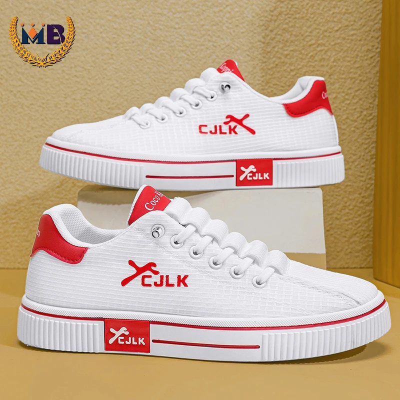 MB男士夏季爆款休闲板鞋小白鞋网面透气防臭舒适软底软面防滑耐磨