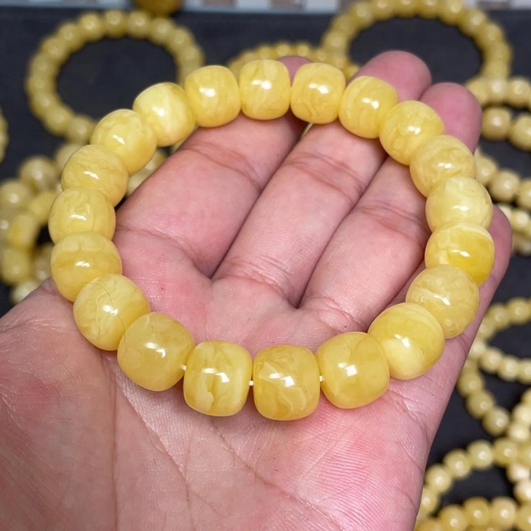 蜜蜡未镶嵌裸石蜜蜡手串12.3mm