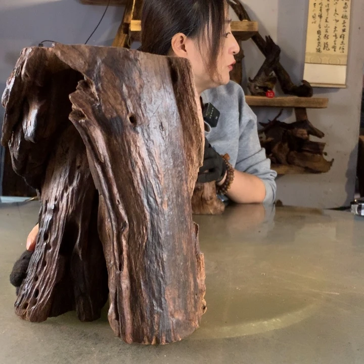 顺***为天然的云南紫柚木会黄水