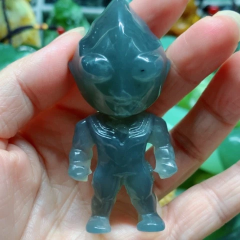 蛇纹石玉未镶嵌手把件