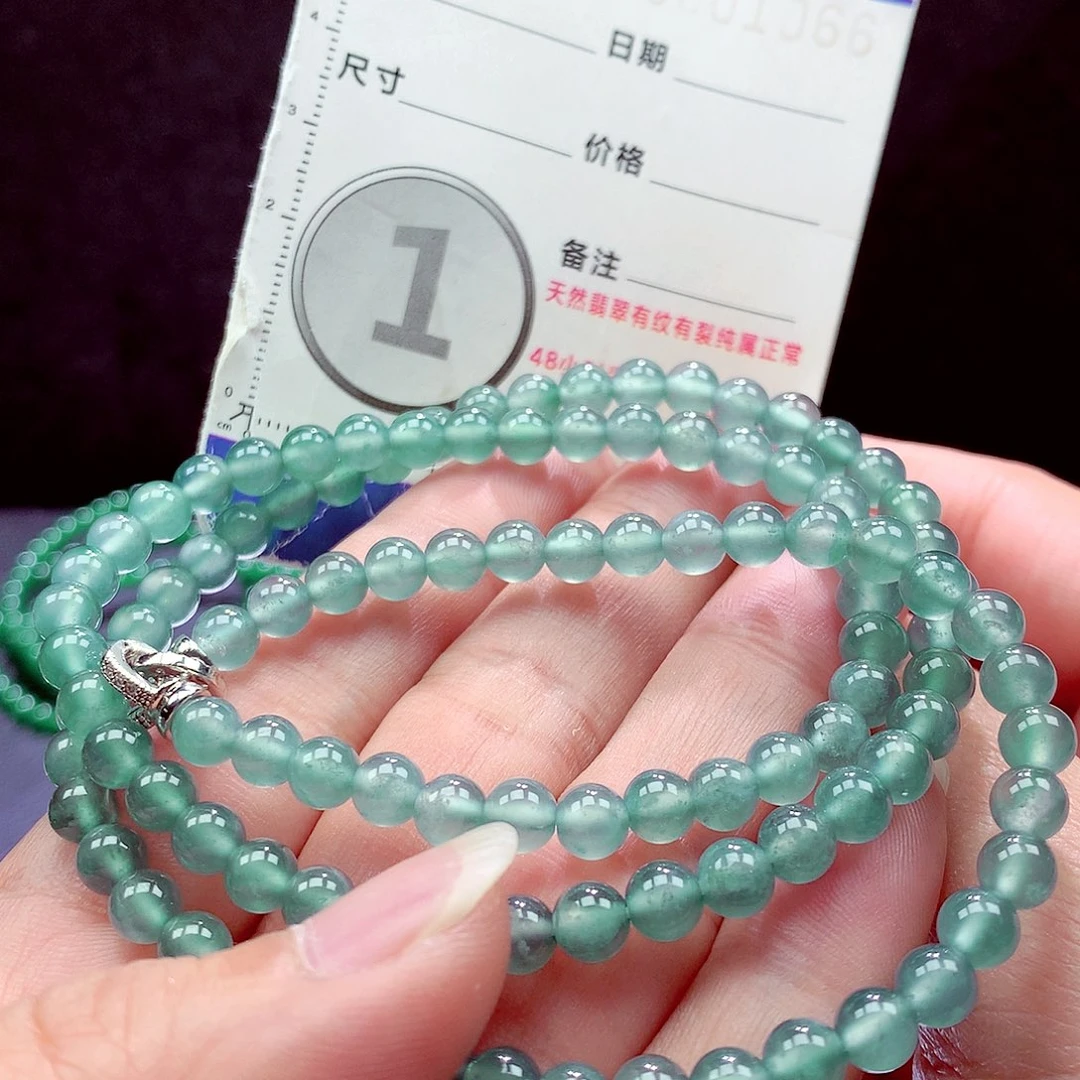 翡翠未镶嵌手链项链