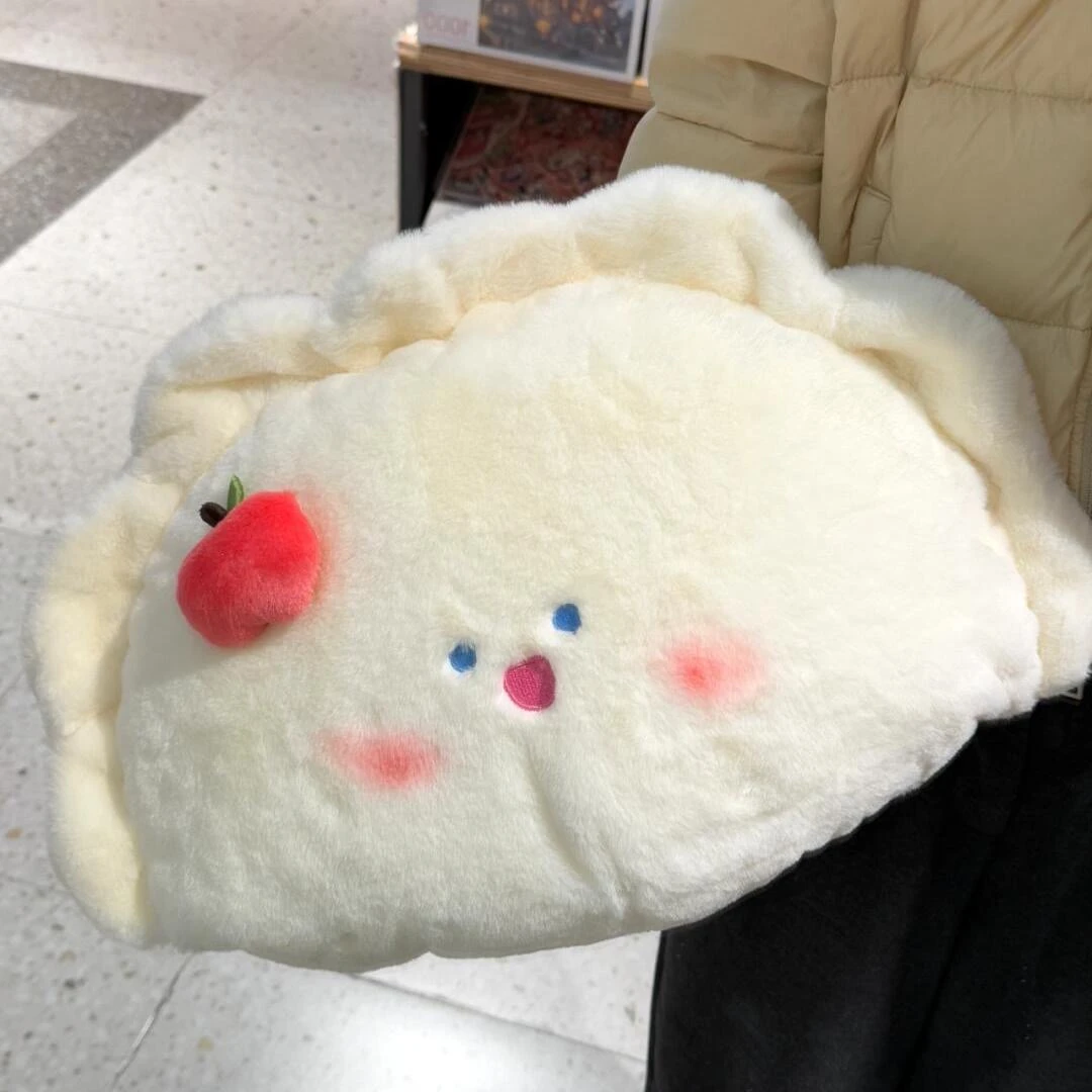 可爱苹果饺子抱枕毛绒玩偶女生公仔异形沙发卧室靠垫送女友礼物