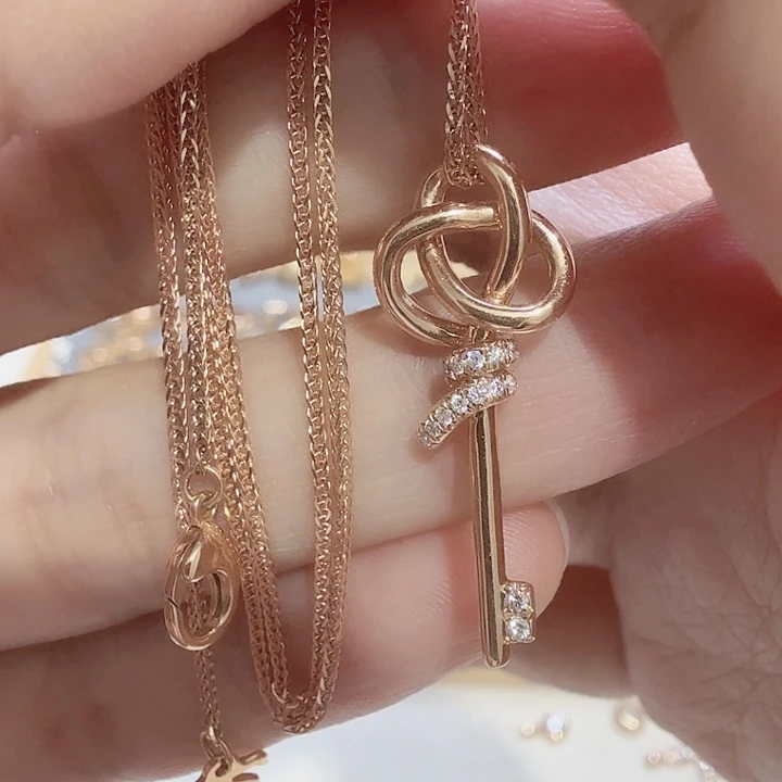 套链18K金镶嵌天然钻石