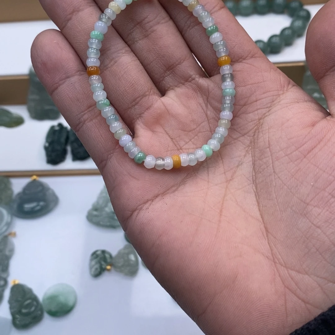 翡翠未镶嵌手链天然a货翡翠94