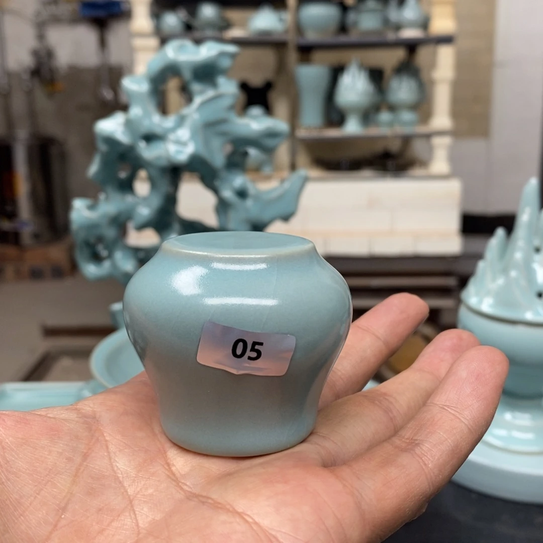 饭***桶抱朴汝瓷仿古微瑕