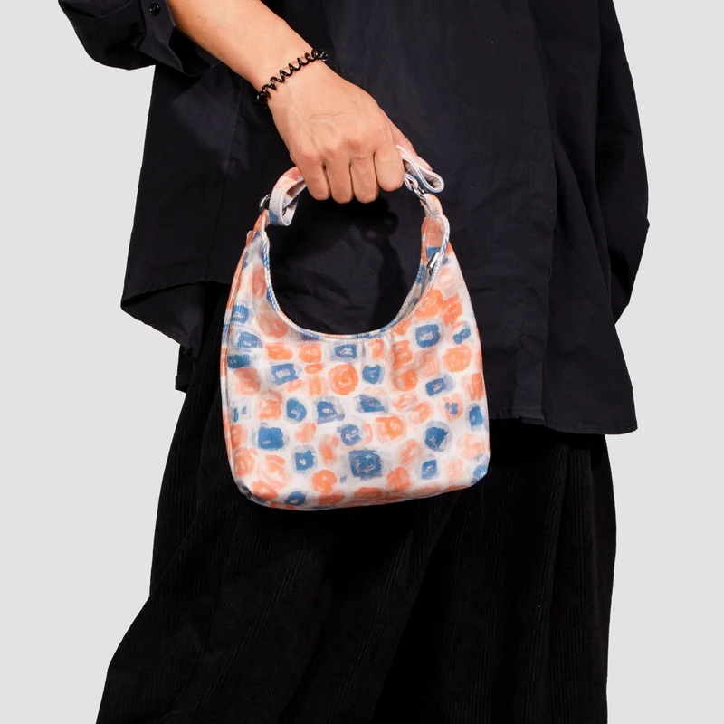 无则艺【mini月牙包】休闲印花单肩百搭简约ins小小月牙包