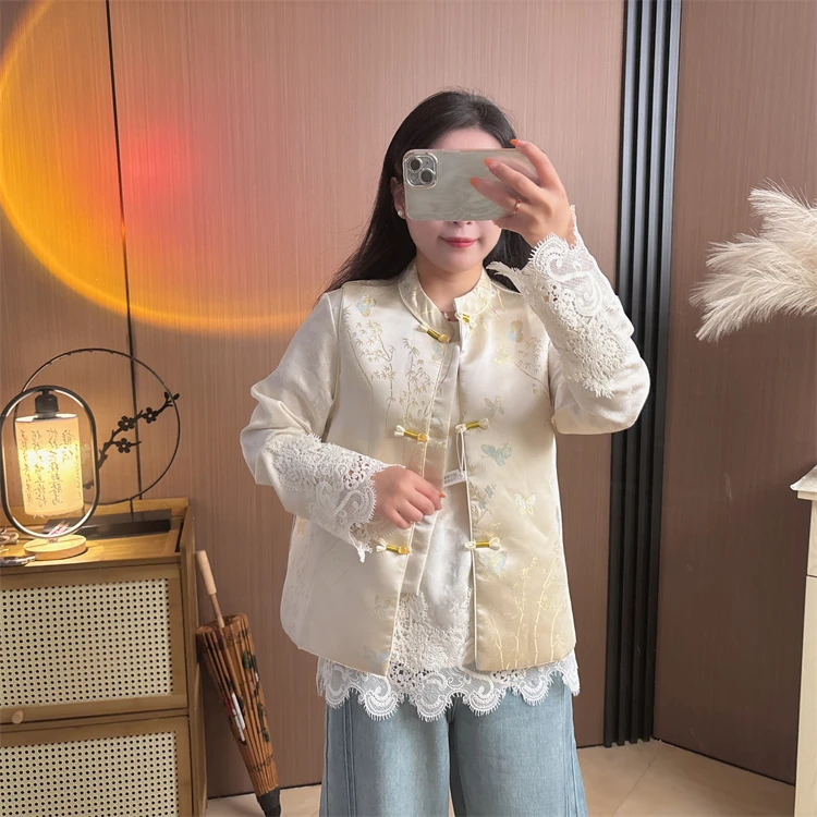 【竹蝶】春季新款国风织锦复古文艺提花马夹女新中式无袖上衣坎肩秋