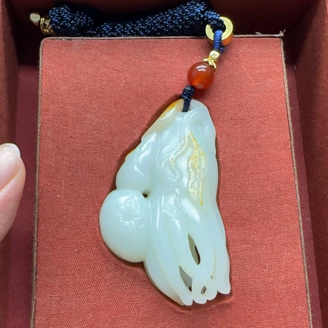 和田玉未镶嵌挂件