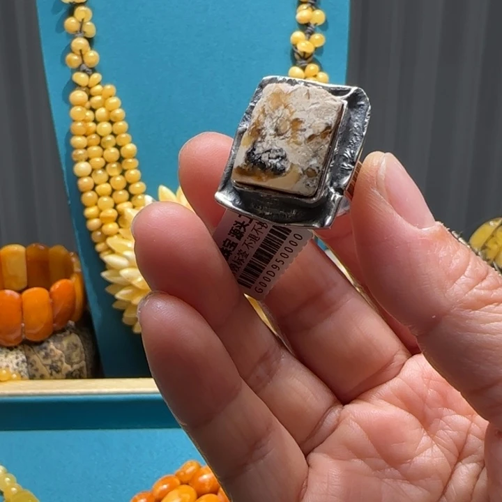 琥珀未镶嵌手链波兰设计款琥珀蜜蜡