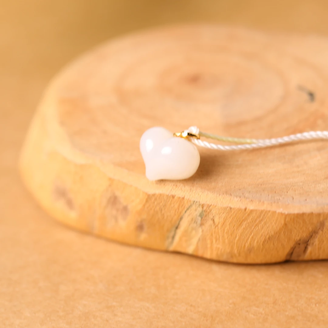 925银爱心坠 17*13*12mm 青海 2068