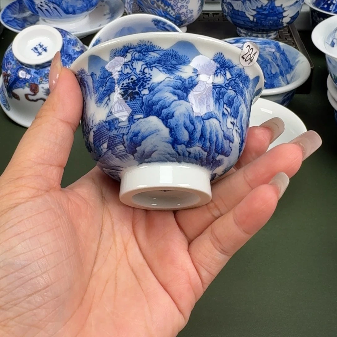 景德镇纯手工手绘茶器蒙蒙
