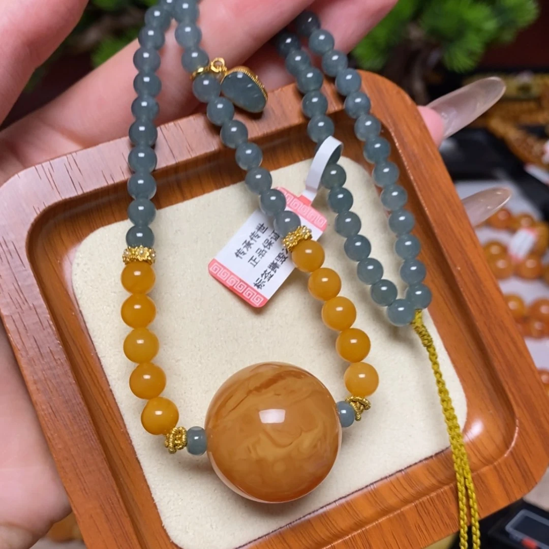 【闪购商品】蜜蜡颈饰未镶嵌项链