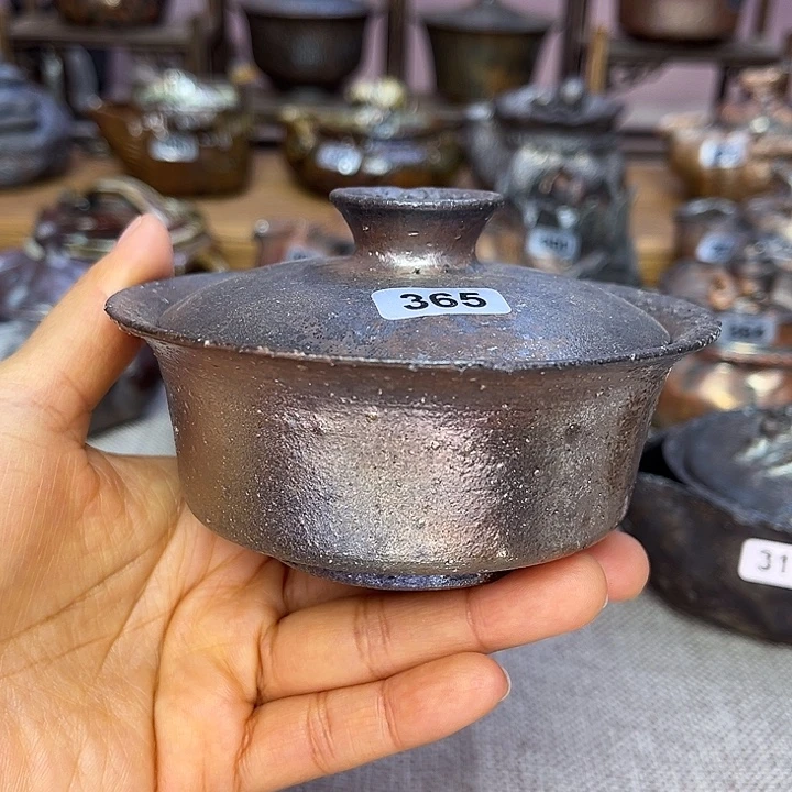 裸柴烧陶瓷手工茶器