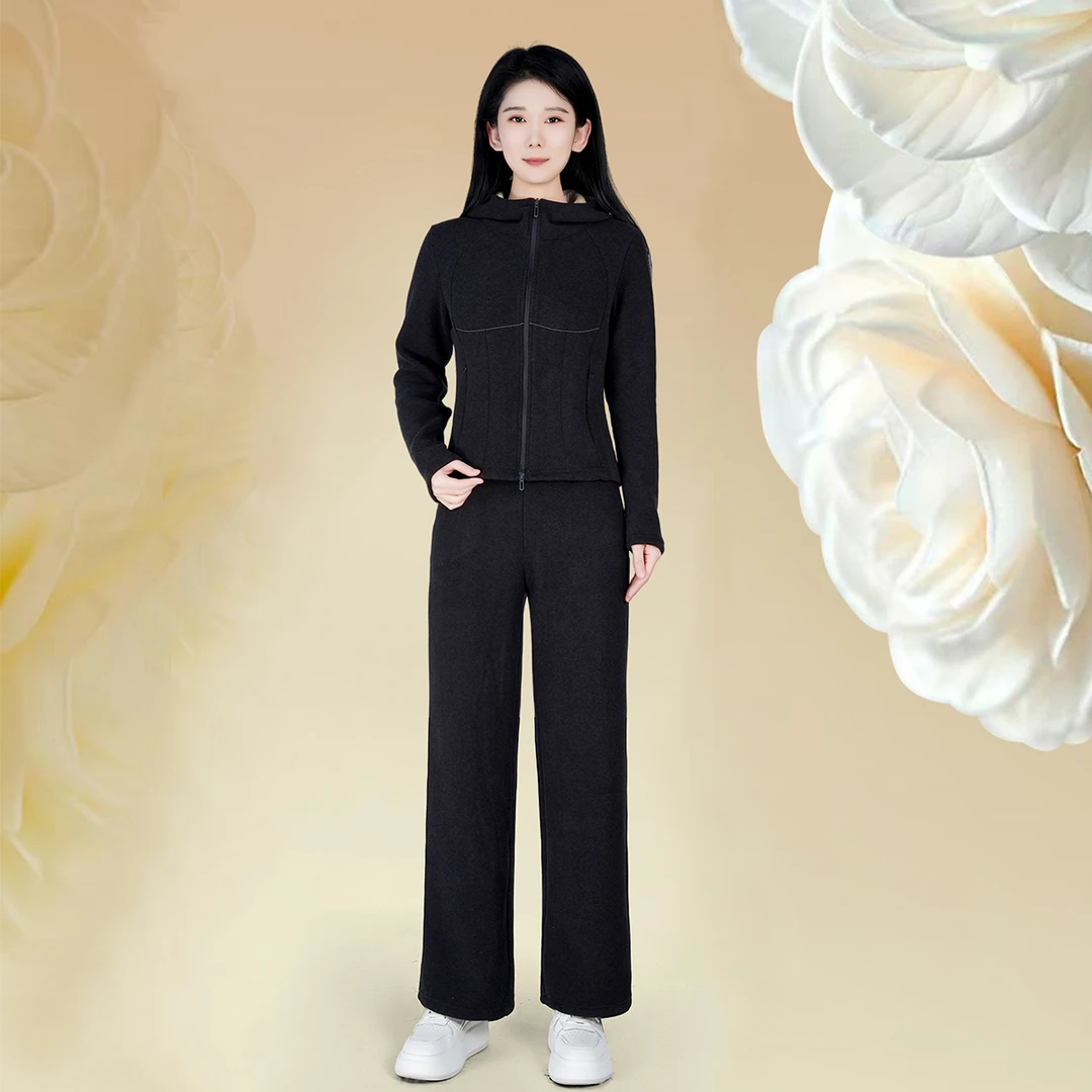 【羊毛+桑蚕丝+厚绒】秋冬百搭舒适简约套装WHDFI11235+WHDFI11236