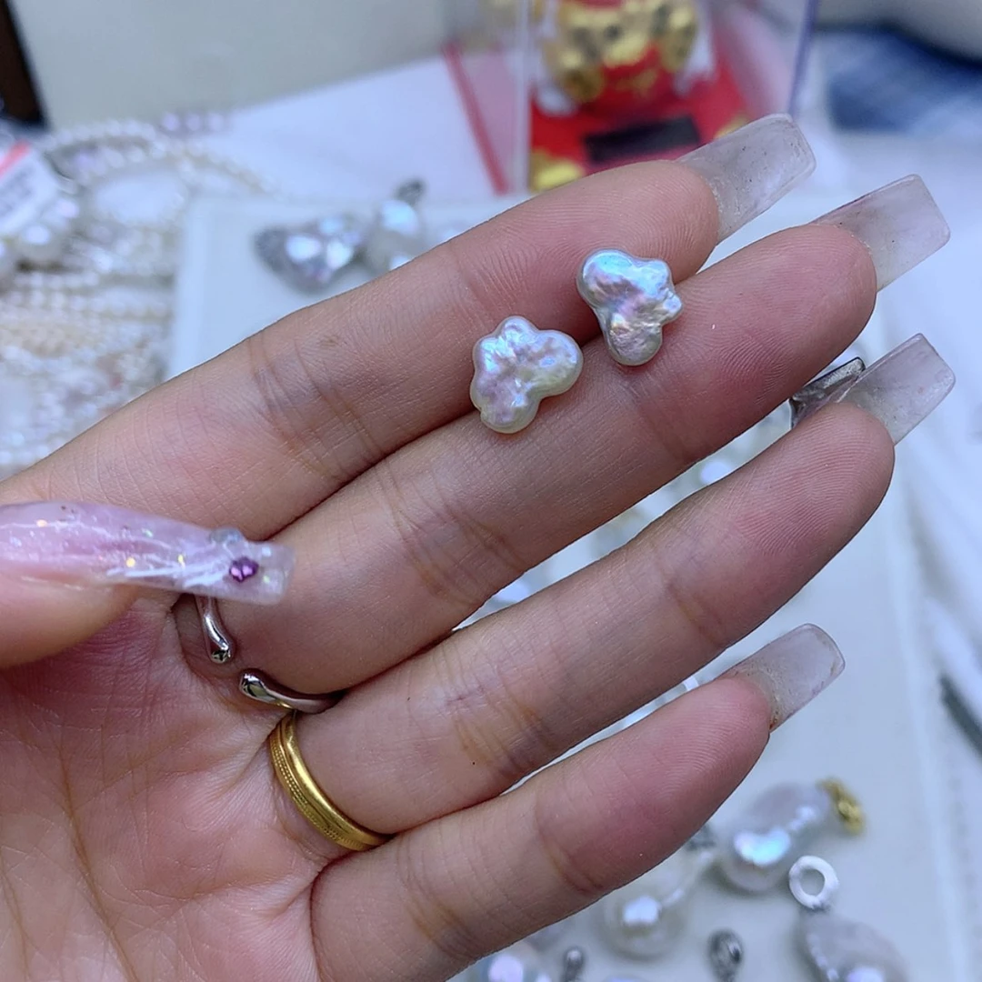 【闪购商品】淡水珍珠耳饰银S925镶嵌