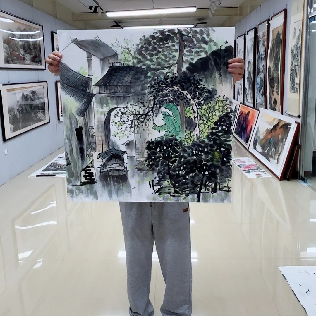 国画国画作品多次