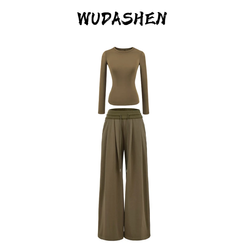 【你伍老板娘】“遛弯套装”休闲阔腿裤卫裤辣妹松弛【成套拍链接】