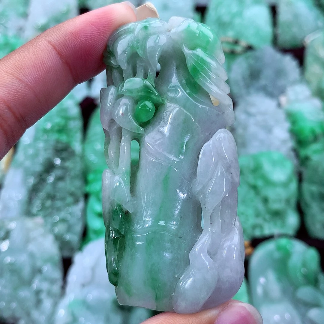 翡翠未镶嵌吊坠(不含链)