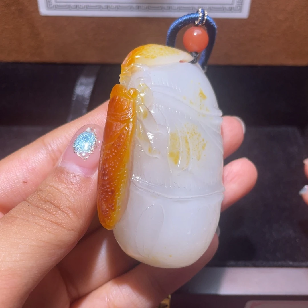 和田玉未镶嵌挂件C