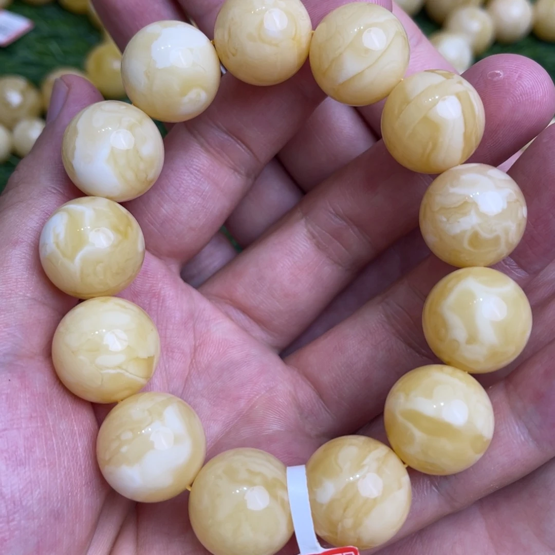 手链琥珀未镶嵌蜜蜡卡18.3
