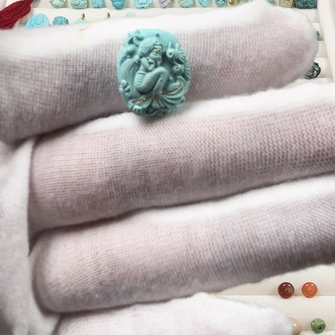 1***1绿松石未镶嵌吊坠(不含链)