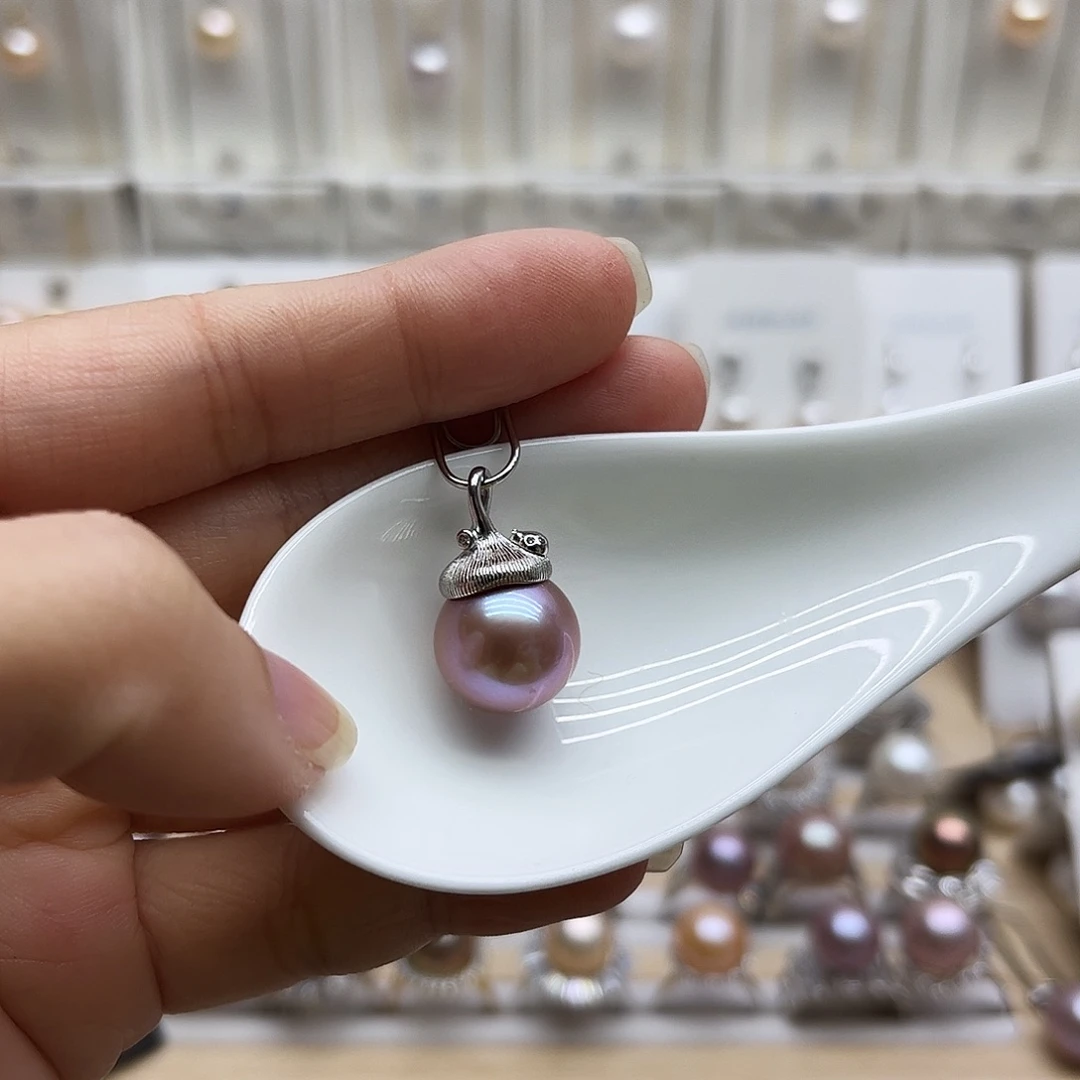 吊坠(赠链)银S925镶嵌淡水珍珠12.8