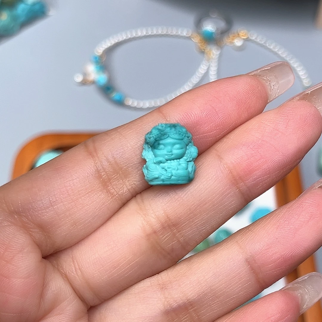 未镶嵌绿松石珠宝半成品