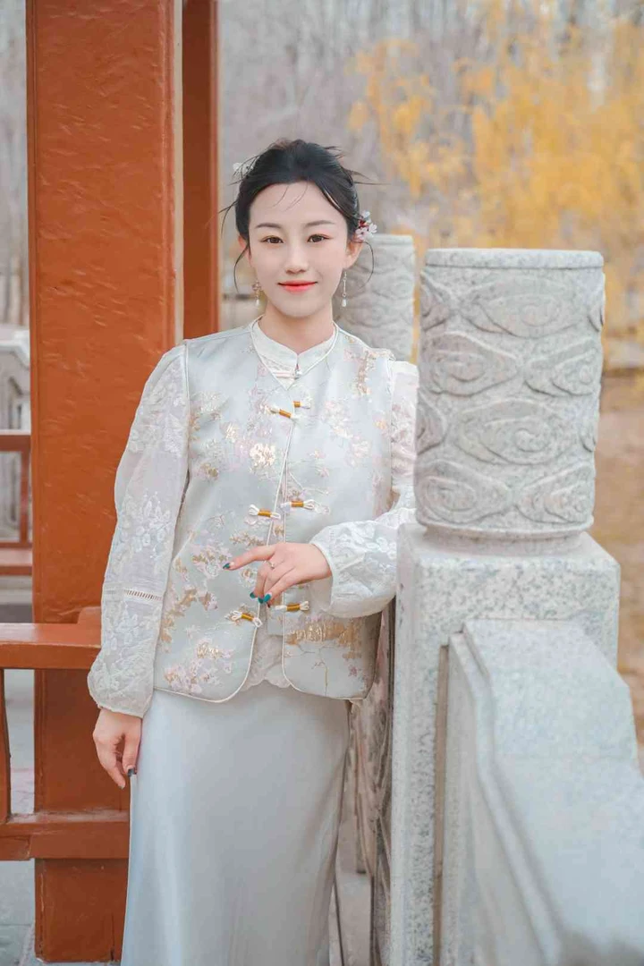 【鹊踏】新中式提花刺绣外套女立领盘扣设计气质长袖上衣