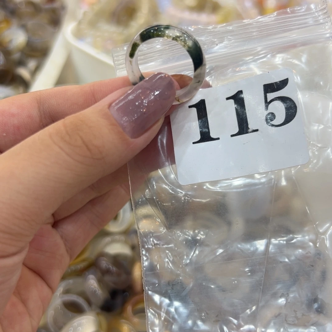玛瑙/玉髓戒指合金115港17