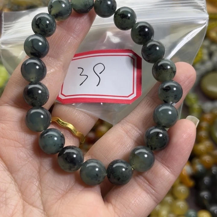 未镶嵌蛇纹石玉手链