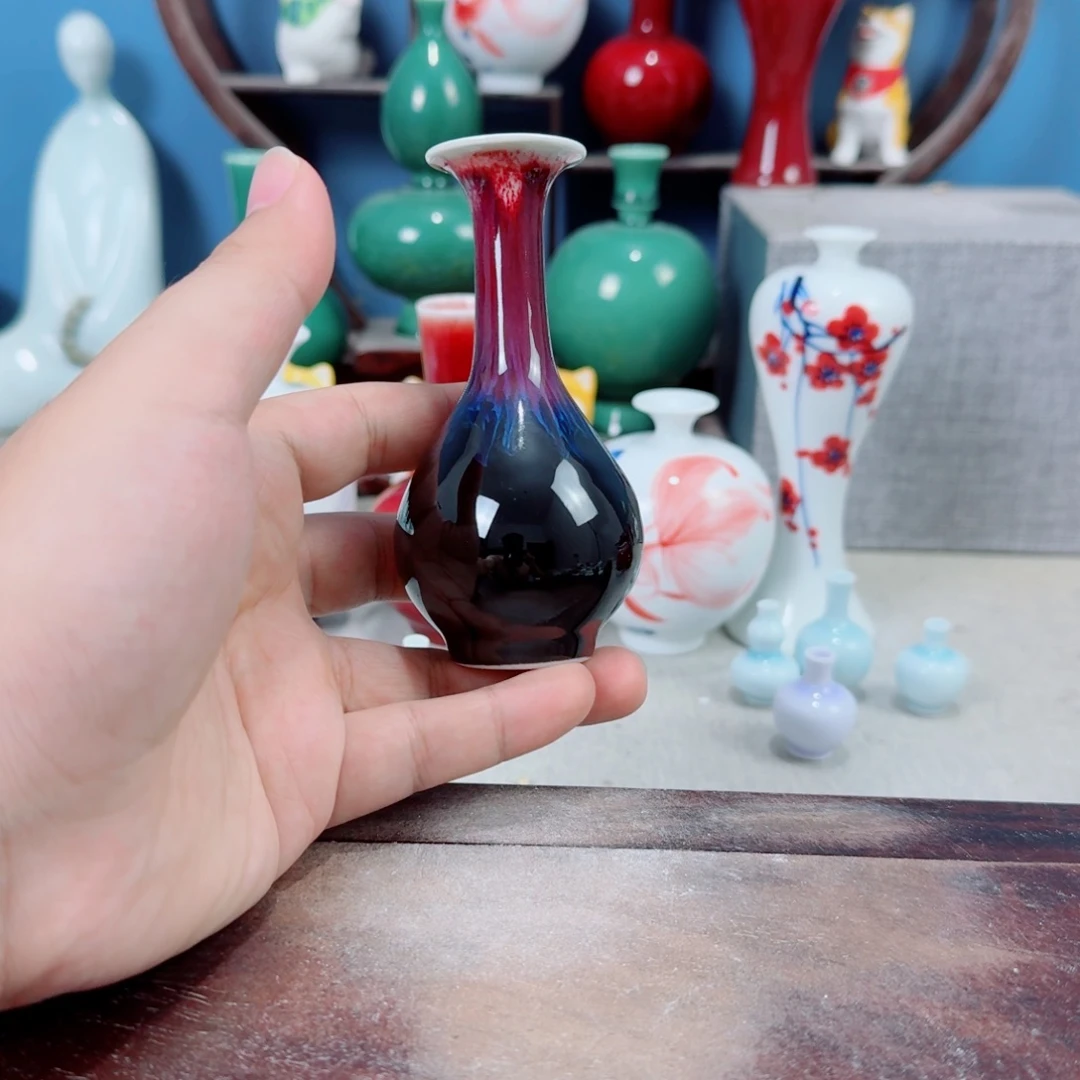 陶瓷手工小花器摆件