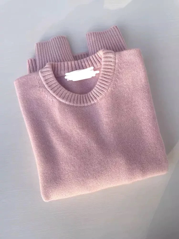 米蓝家名殿！巨温柔显白～韩冬粉双股7针慵懒毛衣外套8279