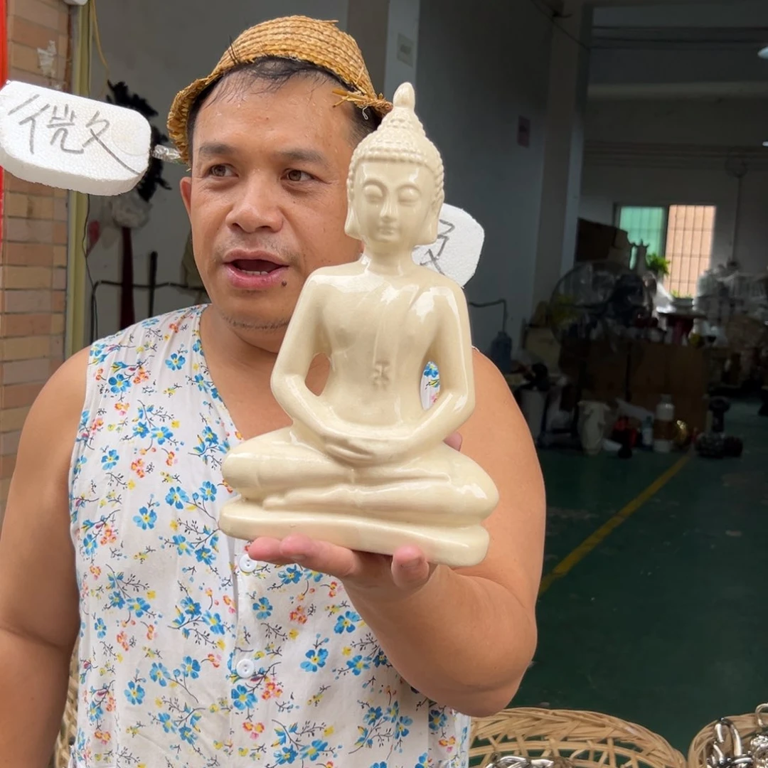 摆件30 号高温陶瓷装饰品（部分微瑕）做旧微瑕