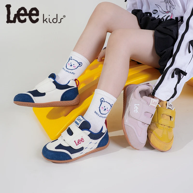 Leekids秋季童鞋开学季软底舒适休闲鞋女童透气防滑宝宝鞋儿童男