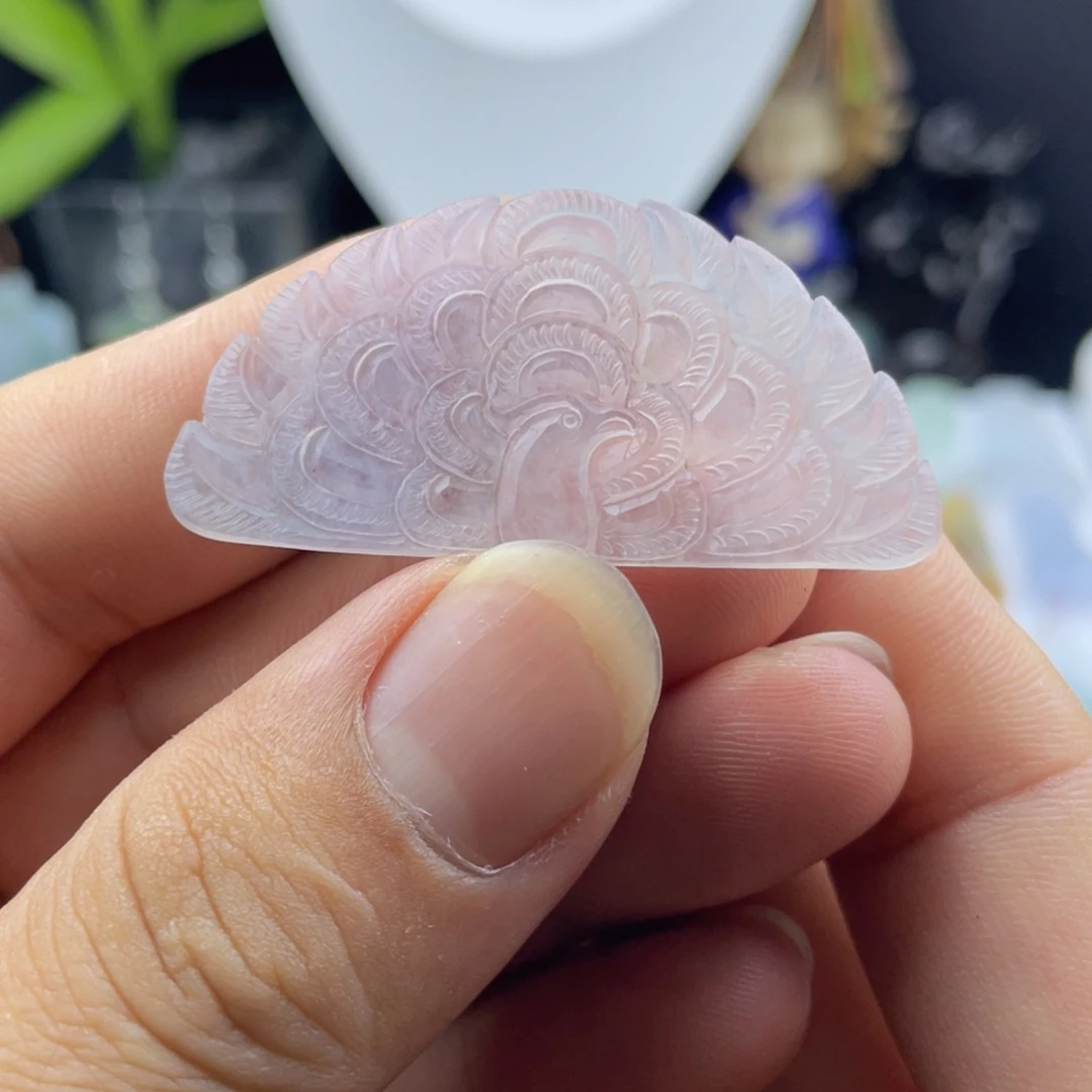 定制翡翠未镶嵌孔雀