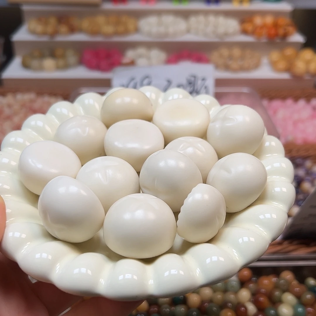 手串菩提根/象牙果微瑕白大x宝10颗有裂卡30➕