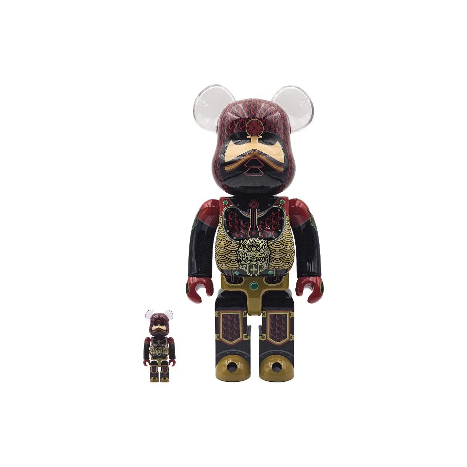 积木熊Bearbrick 王明阳关公 全新未拆 400%尺寸28cm 潮玩