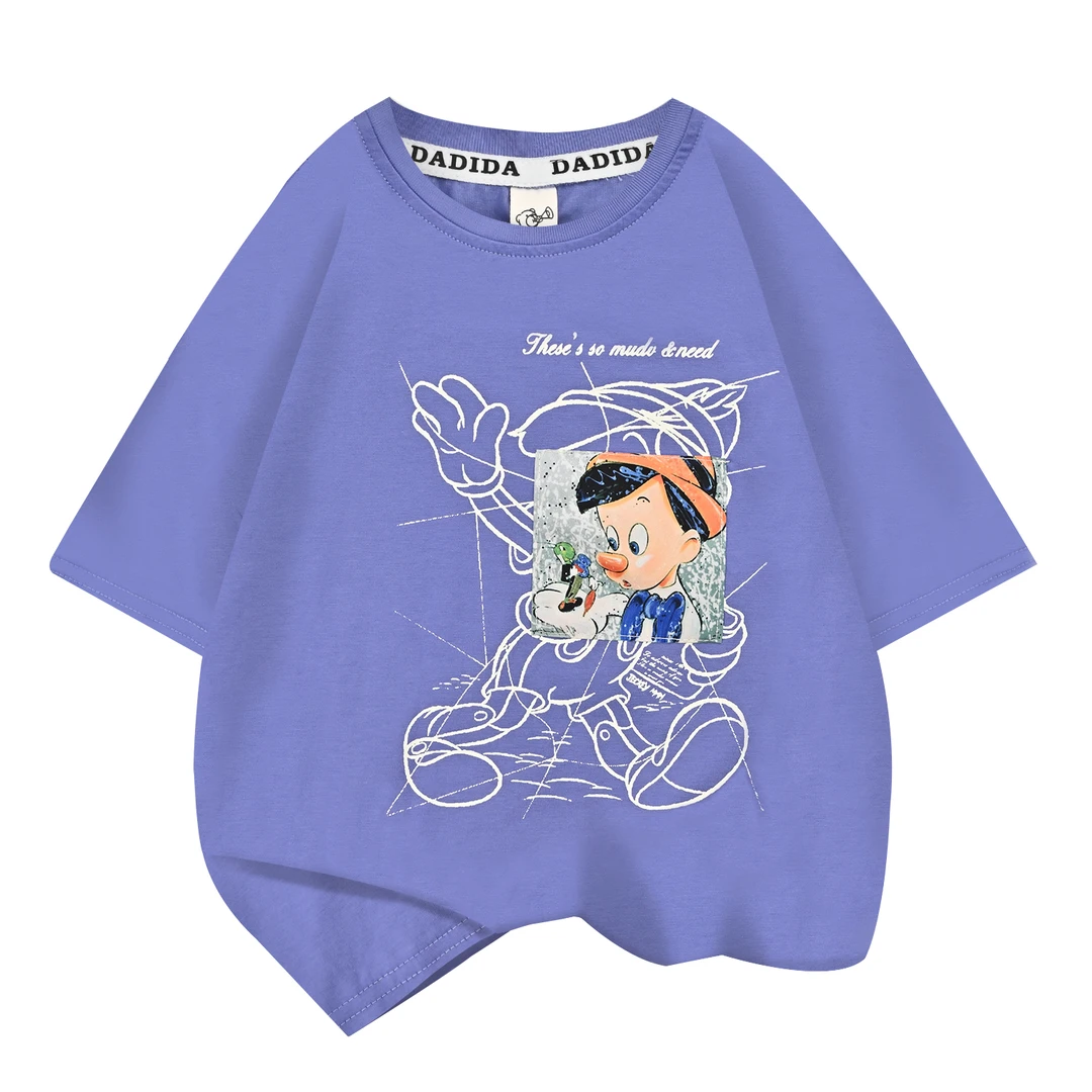 dadida/嗒嘀嗒夏季时尚休闲男童精棉汗布T恤&805100065