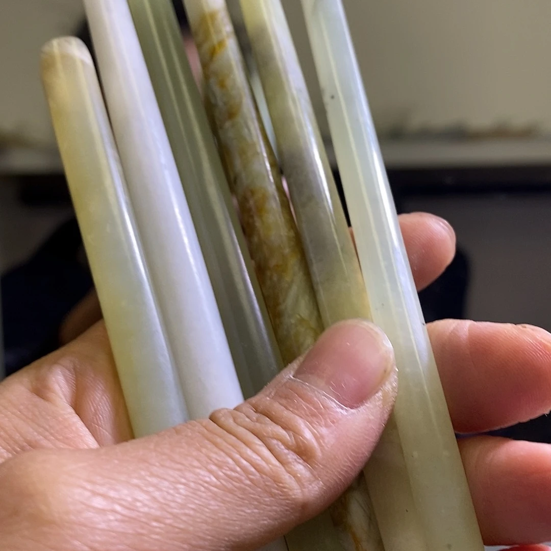 岫玉未镶嵌发饰一个多样性发货