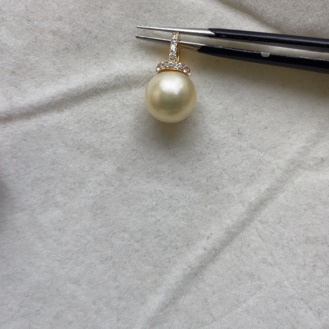 海水珍珠吊坠(不含链)银S925镶嵌