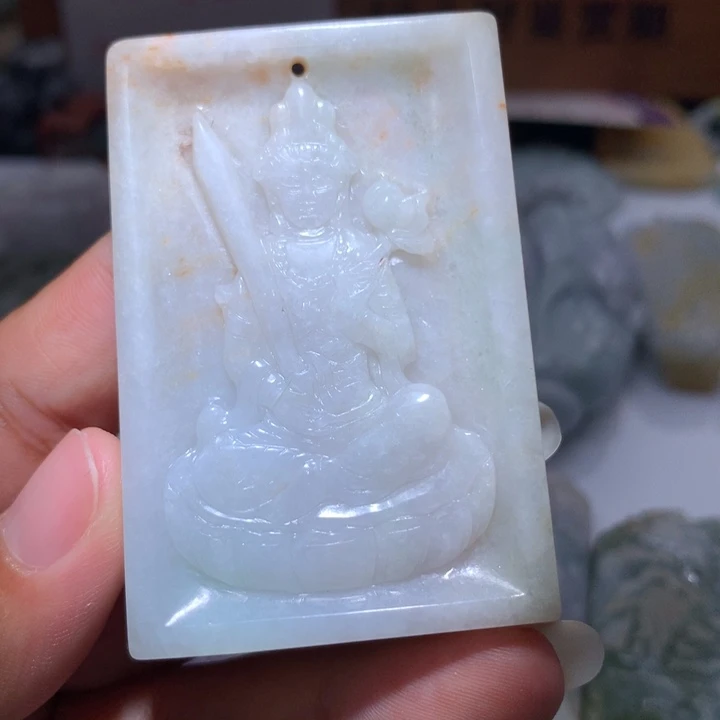 翡翠未镶嵌颈饰保真天然A货翡翠