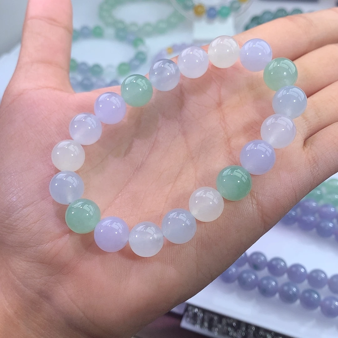 未镶嵌手链翡翠甜美冰多宝手串