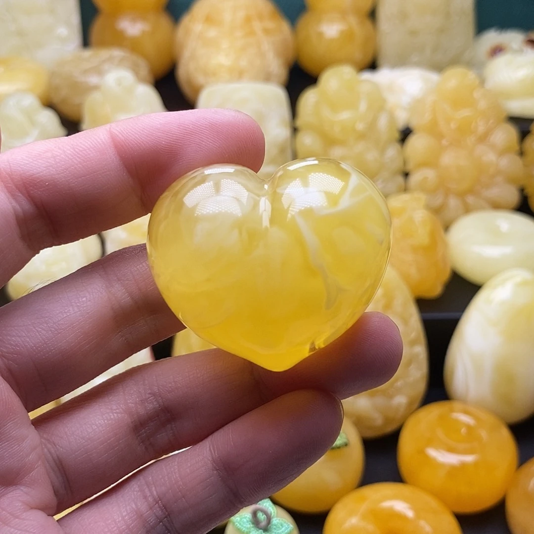 琥珀颈饰未镶嵌琥珀蜜蜡吊坠