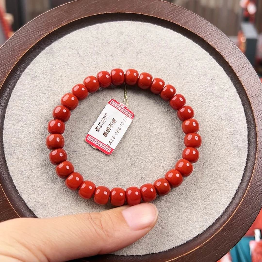 南红玛瑙手串未镶嵌