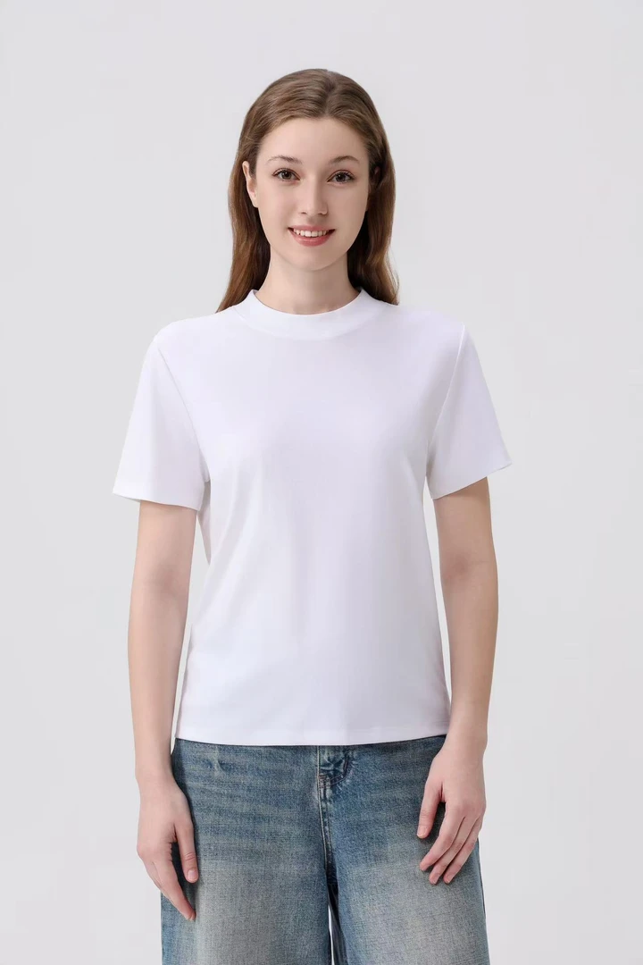 【液氨棉160支】弹力大不变形不起球100%棉丝光工艺短袖 T恤 宽松款