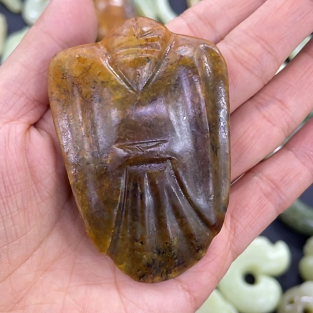 【闪购商品】岫岩河磨玉（透闪石质玉）颈饰未镶嵌@*之