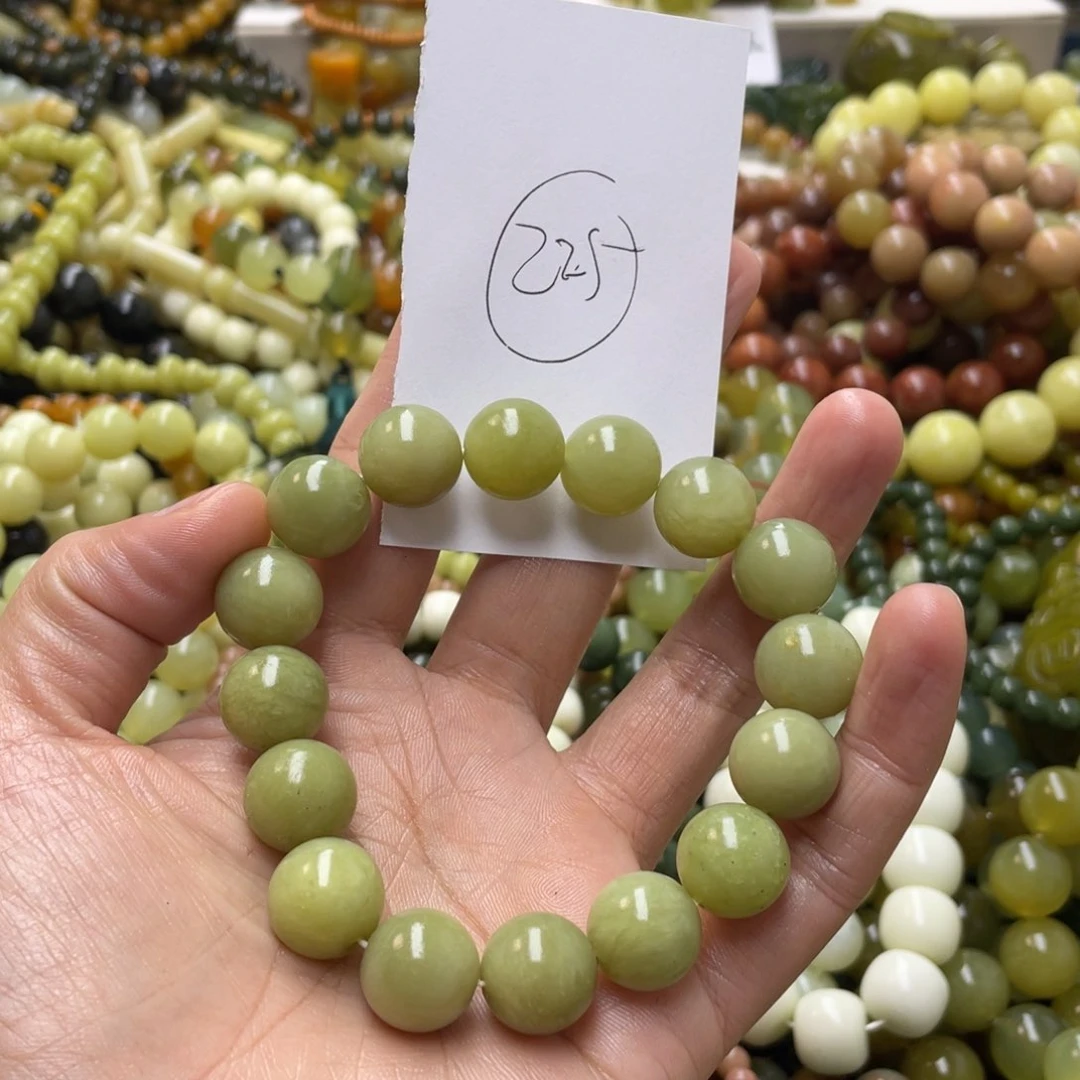 蛇纹石玉手链未镶嵌