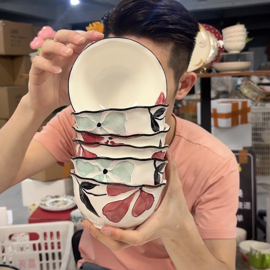 潮州微瑕陶瓷餐具5寸